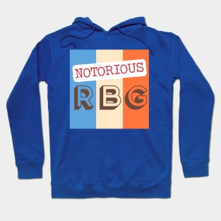 Notorious RBG Ruth Bader Ginsburg Retro Design. Hoodie